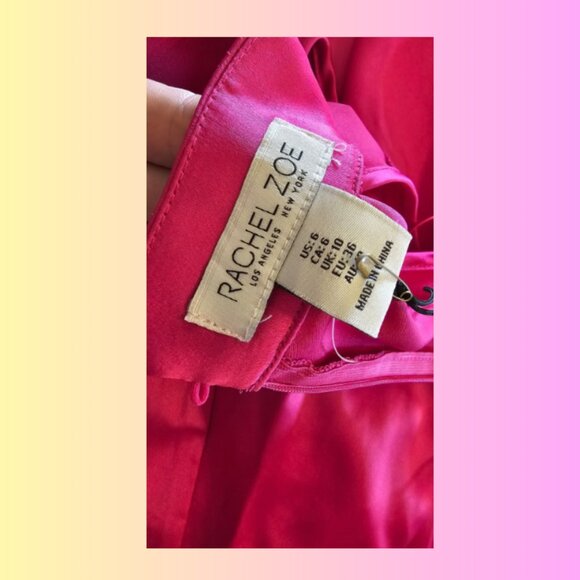 Rachel Zoe Pink Jumpsuit Wide-Leg High-Waisted - Picture 9 of 9